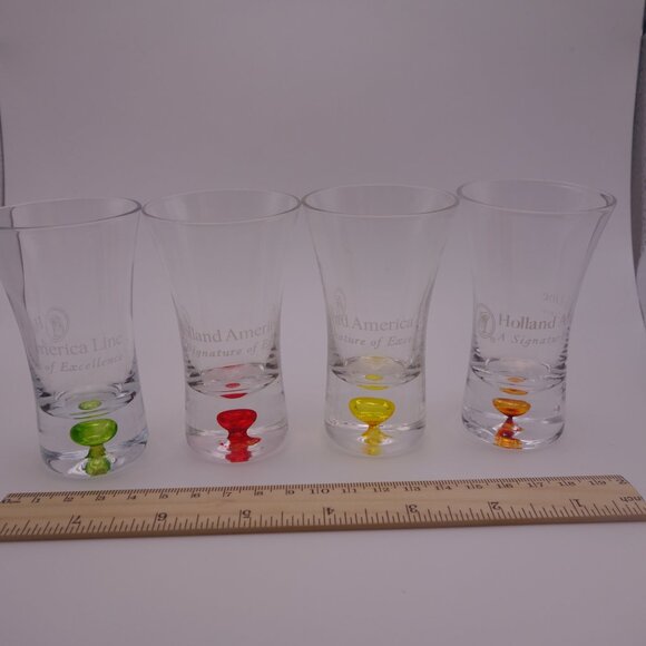 Set of Four(4) Holland America Line A Signature of Excellence Shot Glasses - Picture 2 of 9